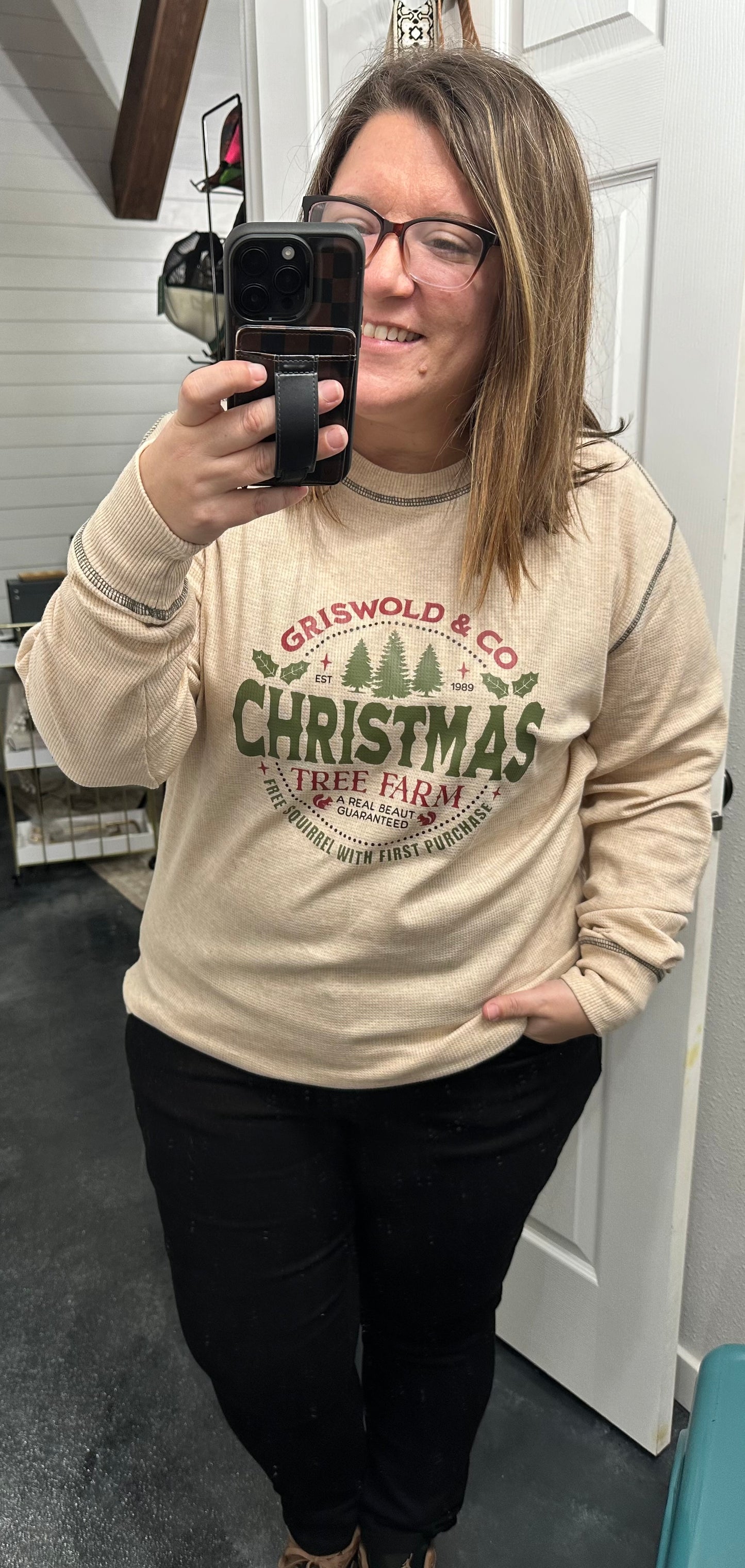 Griswold Christmas Tree Farm Thermal Long Sleeve